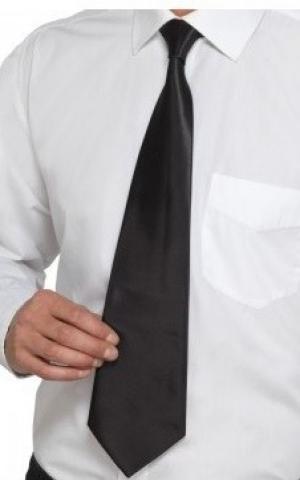Deluxe Gangster Tie - Black