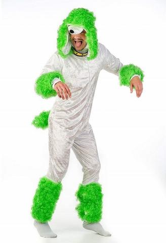 Poodle Costume - Green/White