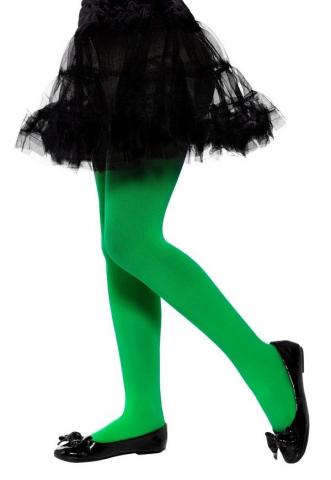 Green Opaque Tights - Kids