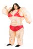 Inflatable Lady Muscle Suit Costume