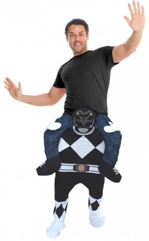 Piggyback Black Power Ranger Costume