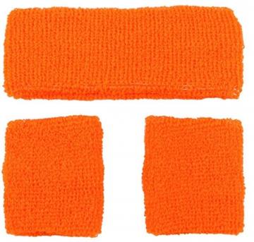 80's Sweatbands & Wristbands - Orange