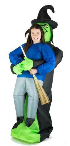 Inflatable Lift Me Up Witch Costume - Kids