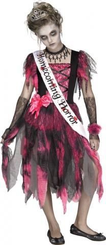 Tween Zombie Prom Queen Costume