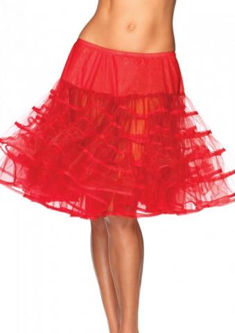 Knee Length Petticoat - Red