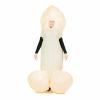 Inflatable white Willy Costume