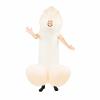 Inflatable white Willy Costume