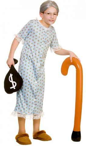 Little Old Granny Costume - Kids