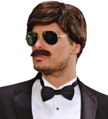 Playboy Dream Hair Wig & Moustache