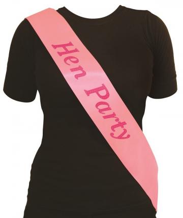 Pink Hen Party Sash