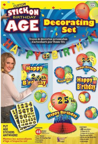 Birthday Customize Stick On Set