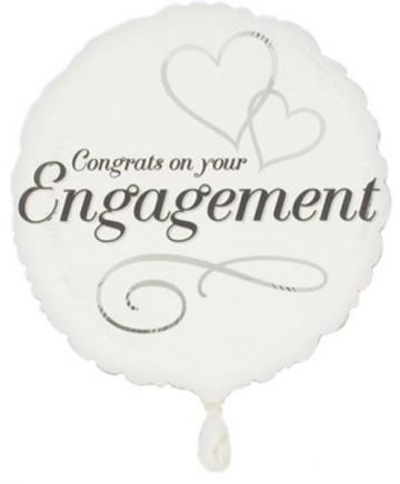 "Congrats On Your Engagement" Foil Balloon
