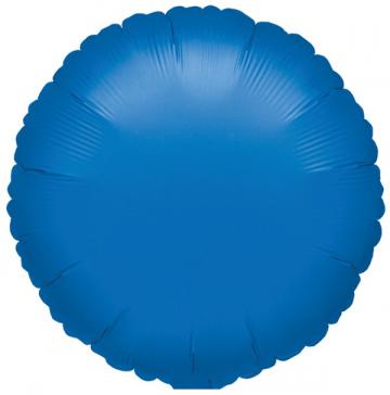 Round Metallic Blue Foil Balloon - 17"