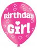 Birthday Girl Balloons - 6 Pack