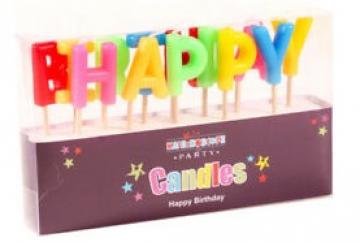Multicolour Happy Birthday Candles