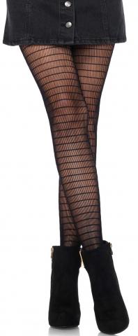 Rectangle Net Striped Tights