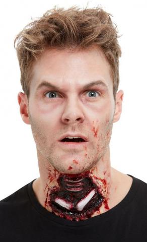 Latex Exposed Throat Wound