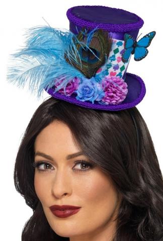Mad Hatter Mini Feather Hat