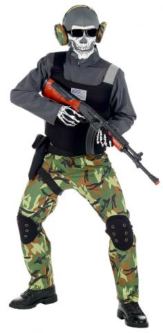 tween Skeleton Soldier Costume