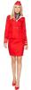 Red Flight Attendant Costume