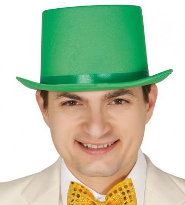 Green felt top hat