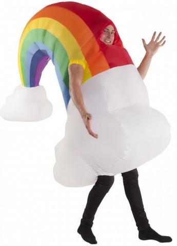 Giant Inflatable Cloud & Rainbow Costume
