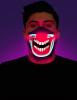 Clown Screaming Demon Half Face Mask
