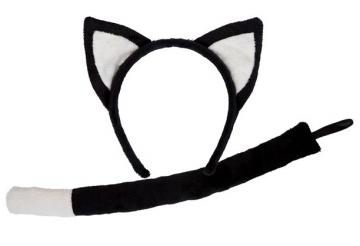 Animal Ears And Tail Set - Cat