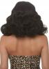 Retro Bang Curly Bob Wig - Black