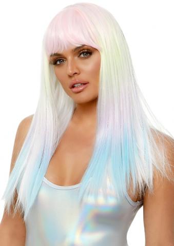 Straight Bang Pastel Ombre Wig