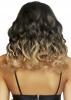 Curly Ombre Long Bob Wig - Brown/Blonde