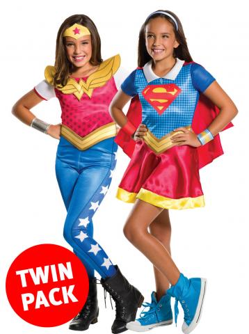 Supergirl And Wonder Woman Twin Pack - Kids