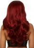 Long Burgundy Wavy Wig