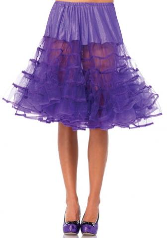 Knee Length Petticoat - Purple