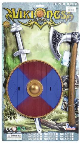 Viking Sword,Shield and Axe Set