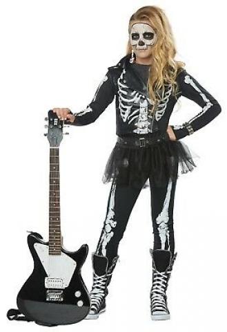 CC00635 Skeleton Rocker Costume - Kids