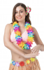 Two Tone Orchid Lei - Rainbow