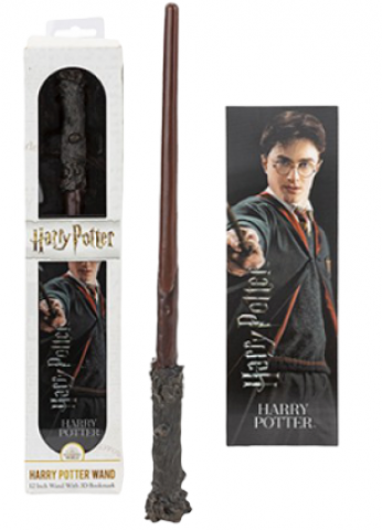 Harry potter wand and book marker