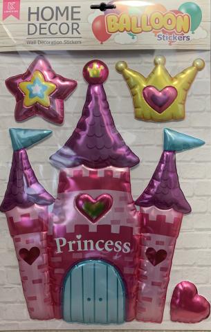 Princess Castle Home Decor Balloon Wall Sticker