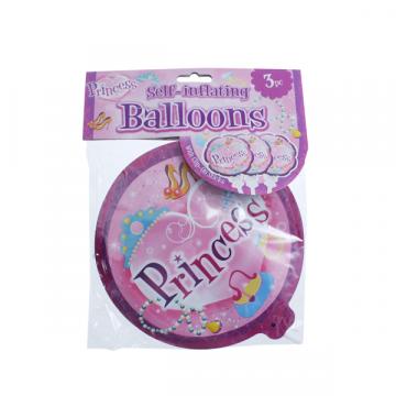 Princess Self Inflating Balloon - 3 Pack