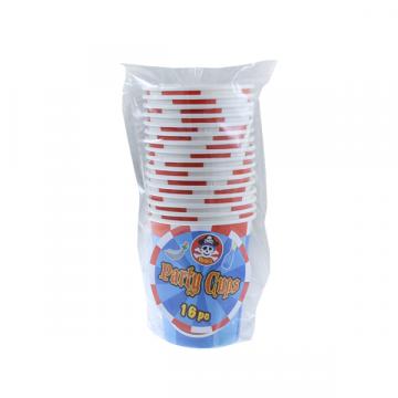 Pirate Party Paper Cups - 16 Pack