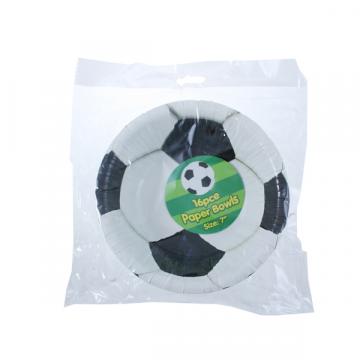 7" Football Party Paper Bowls - 16 Pack