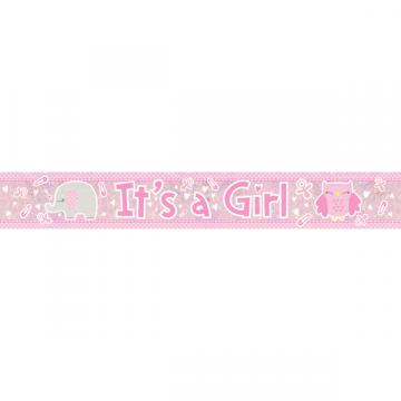 It's a Girl Baby Shower Banner- 2.7m