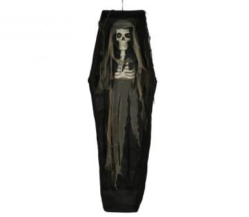 Coffin With Skeleton Hanging Decoration