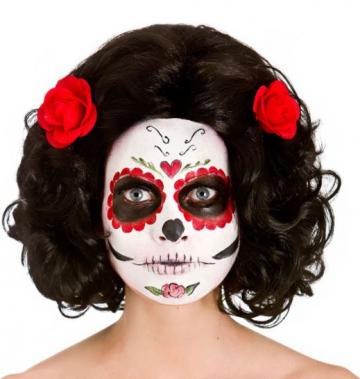 Day of the Dead Senorita Wig - Black