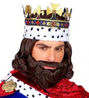 Medieval King Wig Set
