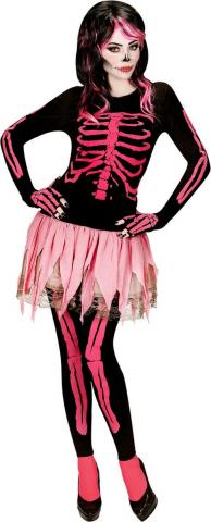 Adult pink skeleton costume