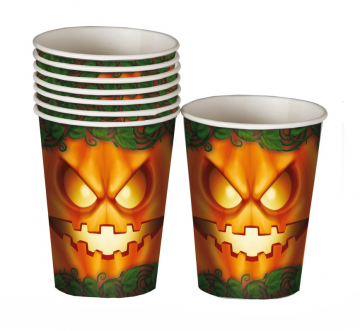 Halloween Pumpkin Paper Cups