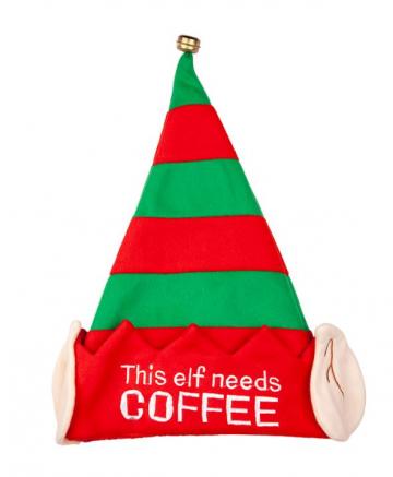This Elf Need Coffee - Christmas Hat
