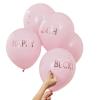 Pink And Rose Gold Personalized Balloons Kit 5 Pack